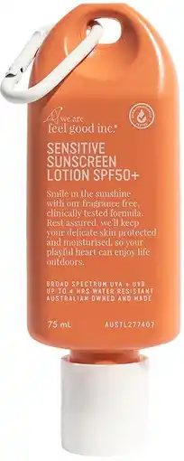 healthylife We Are Feel Good Inc Sensitive Sunscreen Lotion SPF50 75ml offer