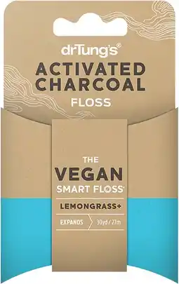 healthylife Dr Tungs Smart Vegan Dental Floss Activated Charcoal 27m offer