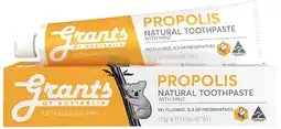 healthylife Grants Propolis Natural Toothpaste Fluoride Free 110g offer