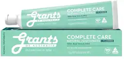 healthylife Grants Complete Care Toothpaste with Fluoride 110g offer