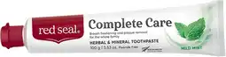 healthylife Red Seal Complete Care Mild Mint Toothpaste 100g offer