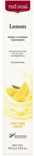 healthylife Red Seal Lemon Fresh Toothpaste 100g offer