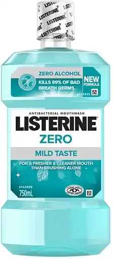 healthylife Listerine Alcohol Antibacterial Mouthwash 750ml offer