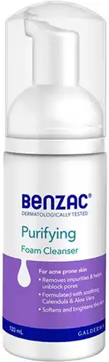 healthylife Benzac Purifying Facial Foam Cleanser 130ml offer