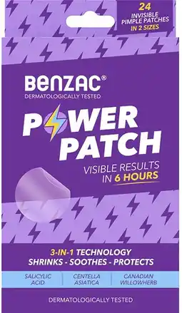 healthylife Benzac 3-in-1 Power Patches 24 Pack offer