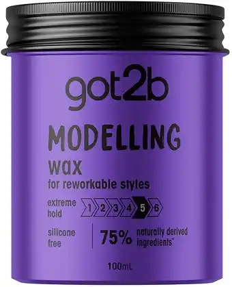 healthylife Schwarzkopf Got2b Modelling Wax for Reworkable Styles 100ml offer