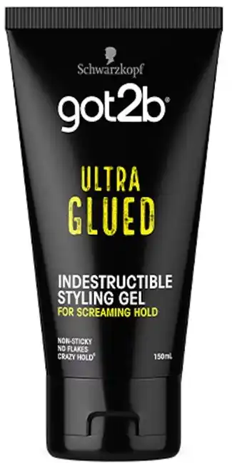 healthylife Schwarzkopf Got2b Ultra Glued Styling Hair Gel 150ml offer