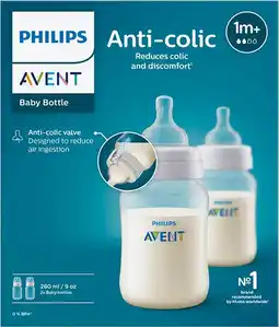 healthylife Avent Anti-Colic Baby Feeding Bottle BPA Free 2 x 260ml offer