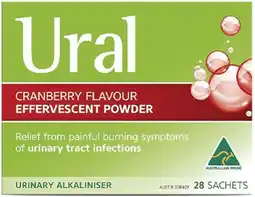 healthylife Ural Effervescent Powder Cranberry 28 x 4g Sachets offer