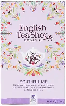 healthylife English Tea Shop Organic Wellness Tea Youthful Me 20 Tea Bags offer