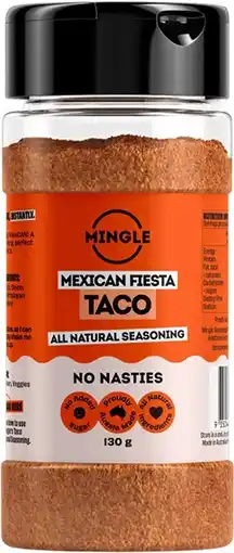 healthylife Mingle Mexican Fiesta Taco Seasoning 130g offer