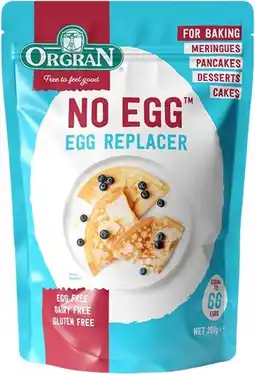 healthylife Orgran No Egg (Egg Replacer) Mix Pouch 200g offer