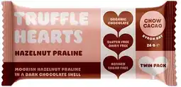 healthylife Chow Cacao Truffle Hearts - Hazelnut Praline 26g offer