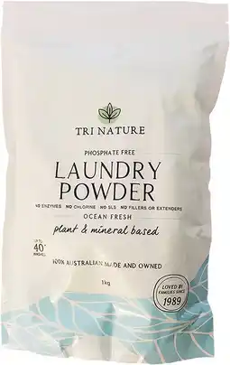 healthylife Tri Nature Laundry Powder Ocean Fresh 1kg offer