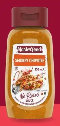 IGA MasterFoods No Rules Sauce 250mL Selected Varieties offer