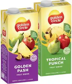 IGA Golden Circle Fruit Drink 1 Litre Selected Varieties offer