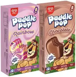 IGA Streets Paddle Pop 8 Pack Selected Varieties offer
