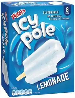 IGA Peters Icy Pole 8 Pack Selected Varieties offer