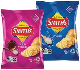 IGA Smith’s Chips 45g Selected Varieties offer