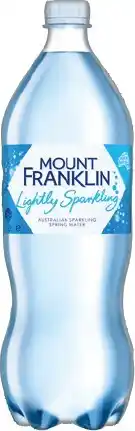 IGA Mount Franklin Lightly Sparkling Water 1.25 Litre Selected Varieties offer