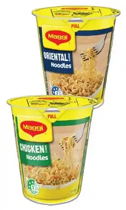 IGA Maggi Cup Noodles 58‑65g Selected Varieties offer