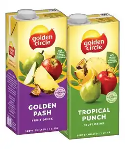 IGA Golden Circle Fruit Drink 1 Litre Selected Varieties offer