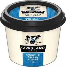 IGA Gippsland Dairy Yogurt 700g Selected Varieties offer