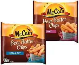 IGA McCain Beer Batter Chips or Wedges 750g Selected Varieties offer