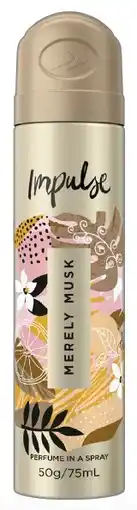IGA Impulse Body Spray 75mL Selected Varieties offer