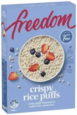 IGA Freedom Gluten Free Cereal 250-270g Selected Varieties offer