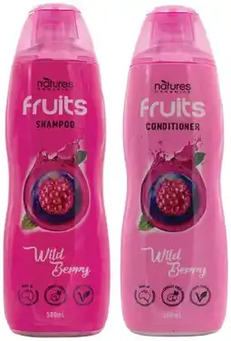 IGA Natures Organics Fruits Shampoo or Conditioner 500mL Selected Varieties offer