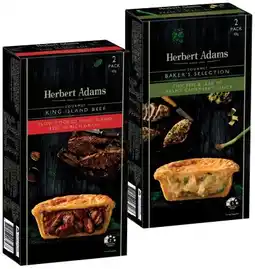 IGA Herbert Adams Gourmet Pies 2 Pack Selected Varieties offer