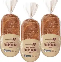 IGA Community Co Sliced Sourdough 630g Selected Varieties offer