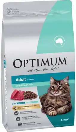 IGA Optimum Dry Cat Food 1.4kg Selected Varieties offer