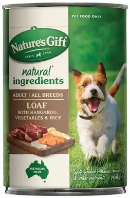 IGA Nature’s Gift Wet Dog Food 700g Selected Varieties offer