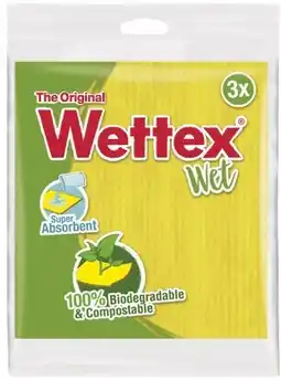 IGA The Original Wettex 100% Biodegradable & Compostable Sponge Cloth 3 Pack offer