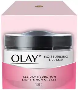IGA Olay Moisturising Cream 100g Selected Varieties offer