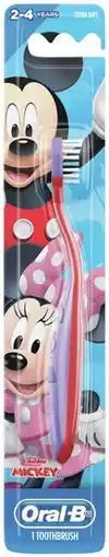 IGA Oral-B Mickey Ages 2-4 Years Kids Toothbrush 1 Pack offer