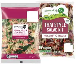 IGA Community Co Asian Style Salad Kit 335g or Thai Style Salad Kit 285g offer