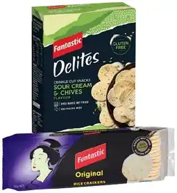 IGA Fantastic Rice Crackers or Delites 100g Selected Varieties offer