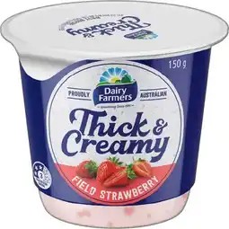 IGA Dairy Farmers Thick & Creamy Yoghurt 140‑150g Selected Varieties offer