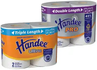 IGA Handee Ultra Tripe Length Paper Towel 2 Pack or Pro Double Length 2 Pack offer