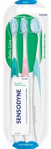 IGA Sensodyne Daily Care Soft Toothbrush 3 Pack offer