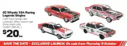 Repco Oz wheels 1:64 racing legends singles offer