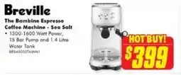 The Good Guys Breville the bambino espresso coffee machine offer