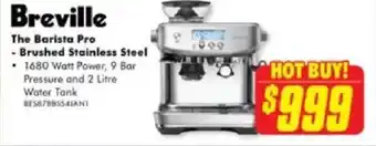 The Good Guys Breville the barista pro - brushed stainless steel offer