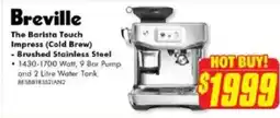 The Good Guys Breville the barista touch impress brushed stainless steel offer