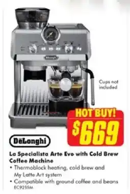 The Good Guys La specialista arte eve with cold brew coffee machine offer