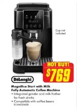 The Good Guys Magnifica start with milk fully automatic coffee machine offer