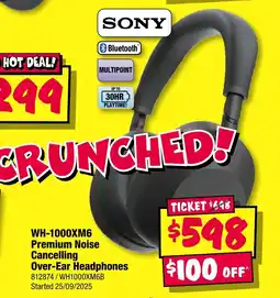JB Hi-Fi Wh-1000xm6 premium noise cancelling over-ear headphones offer